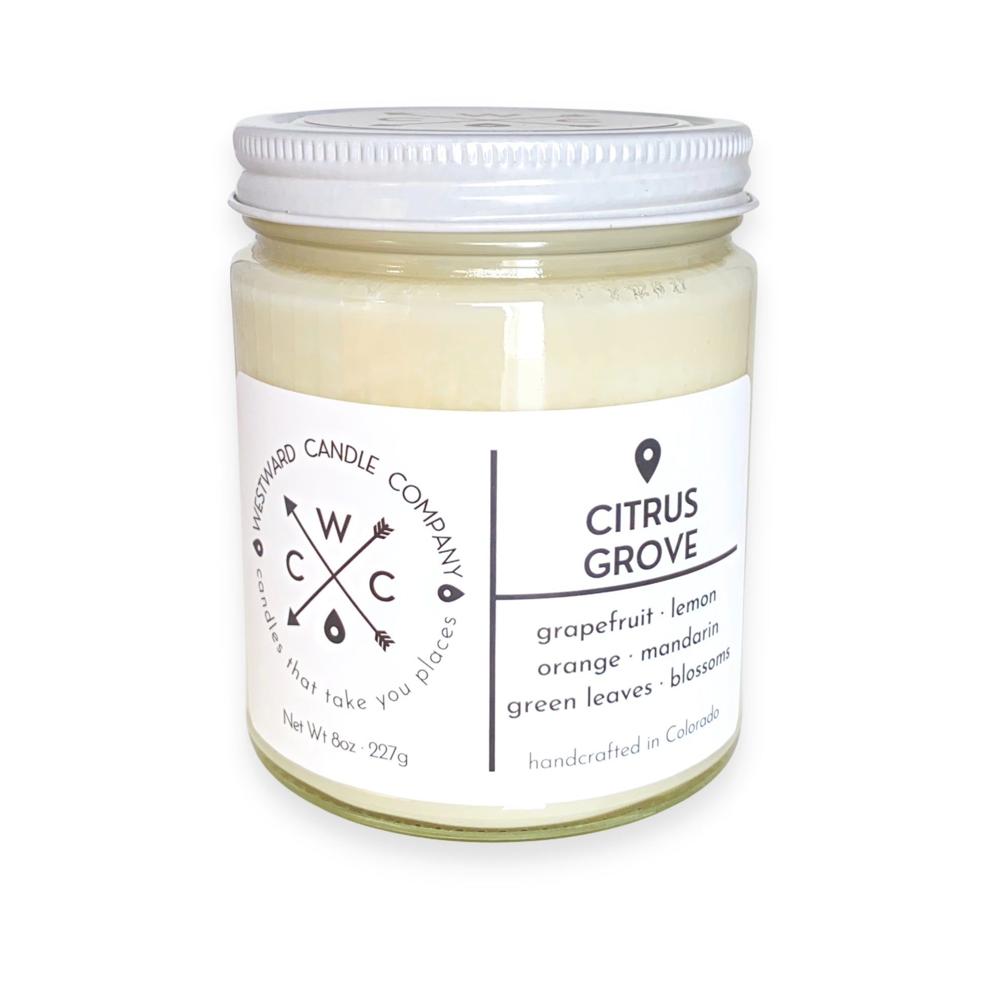 Citrus Grove Soy Candle - Westward Candle Company 