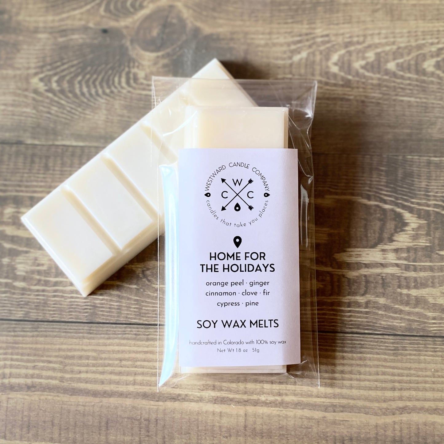 Home for the Holidays Wax Melts - Westward Candle Company 